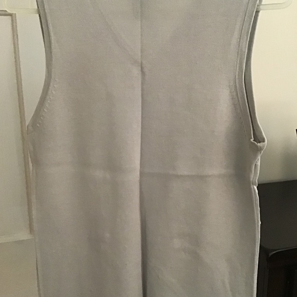 Jessica Ash knit top, size L color light gray - Picture 2 of 6